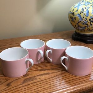 4 Fitz & Floyd “La Ronde Pink” demitasse cups